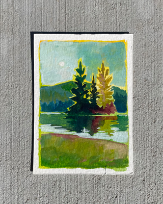 Time for a picnic aceo art card thumbnail 2
