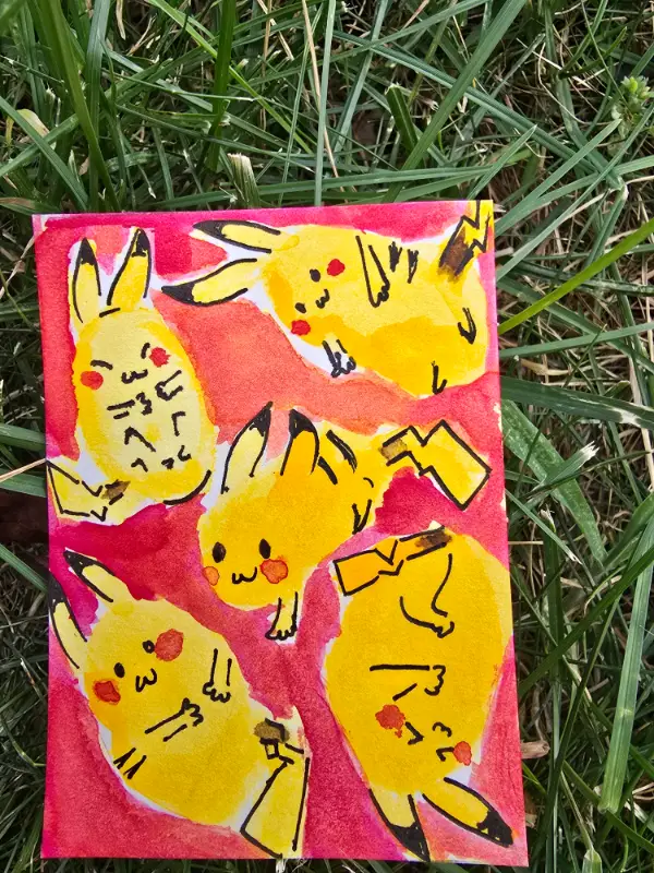 Pika aceo art card