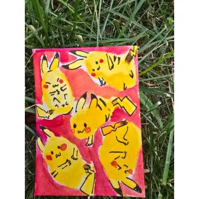 Pika aceo art card thumbnail 1