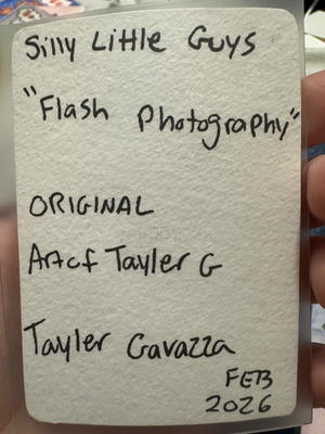 Flash Photography aceo art card thumbnail 2