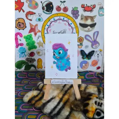 "Bibble" Fan Art, Barbie aceo art card thumbnail 1