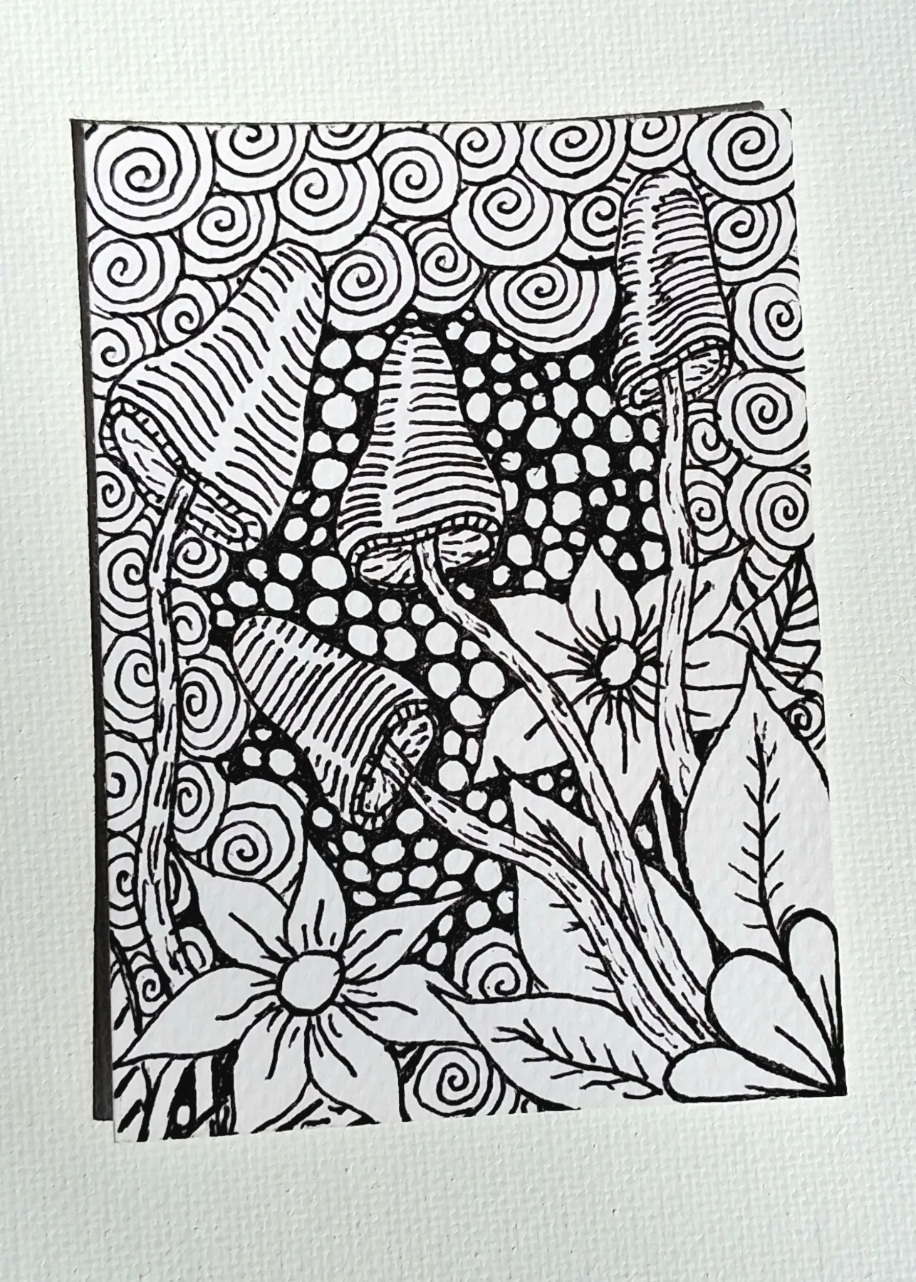 Zendoodle Garden aceo art card