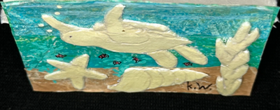 TURTLES & SHELLS KWACEO #2B aceo art card thumbnail 2