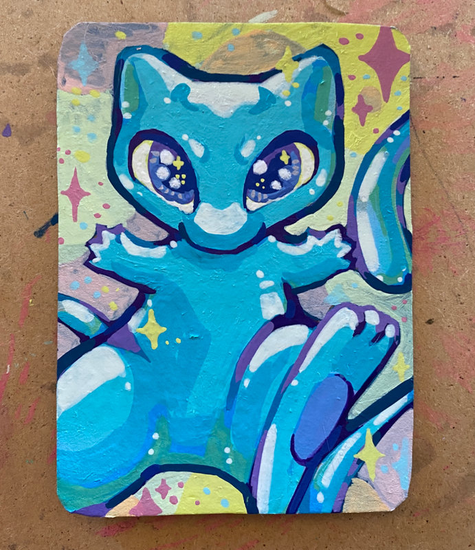 Mewmew aceo art card
