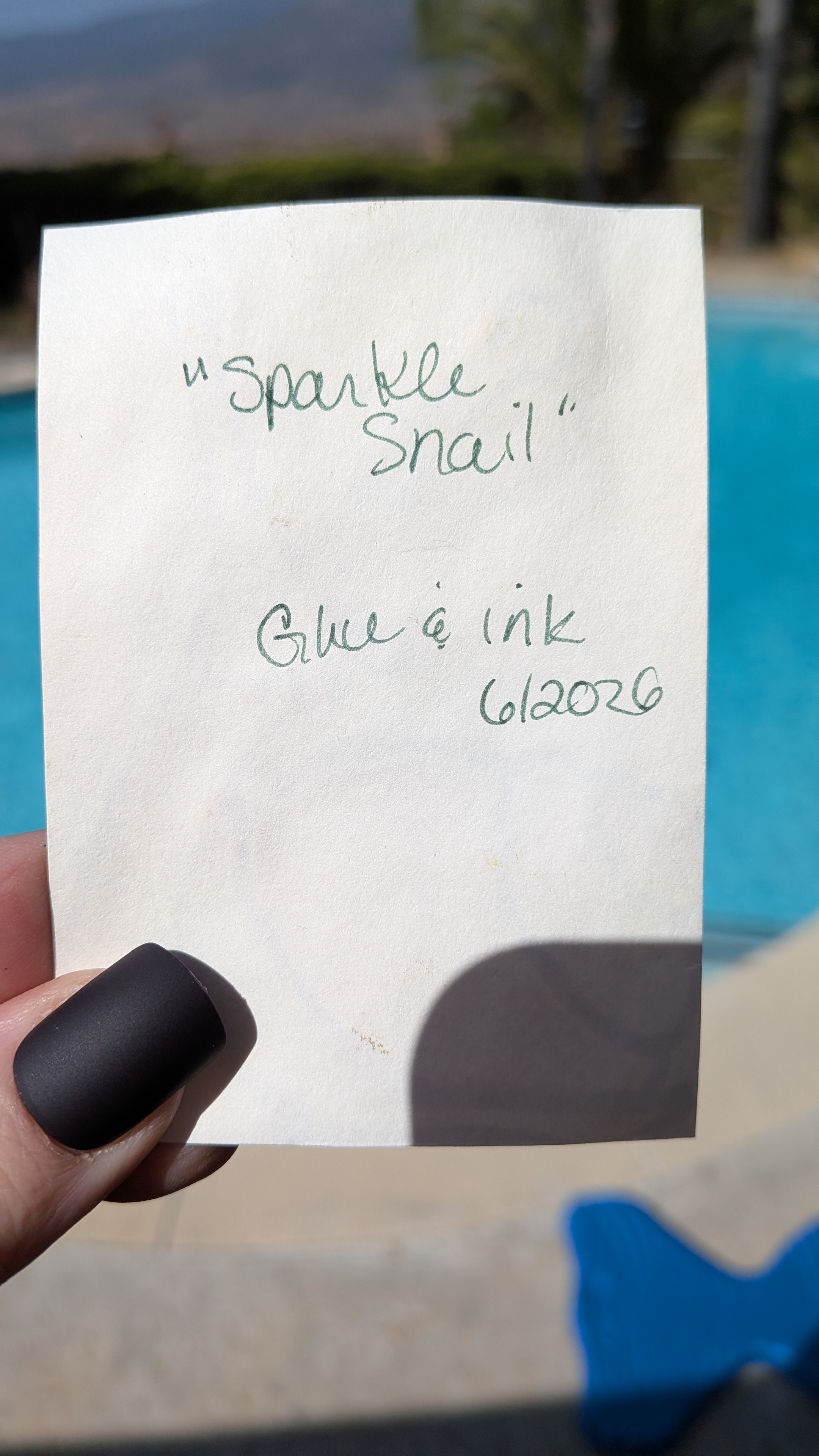 Sparkle Snail | Original Mixed Media ACEO aceo art card thumbnail 2