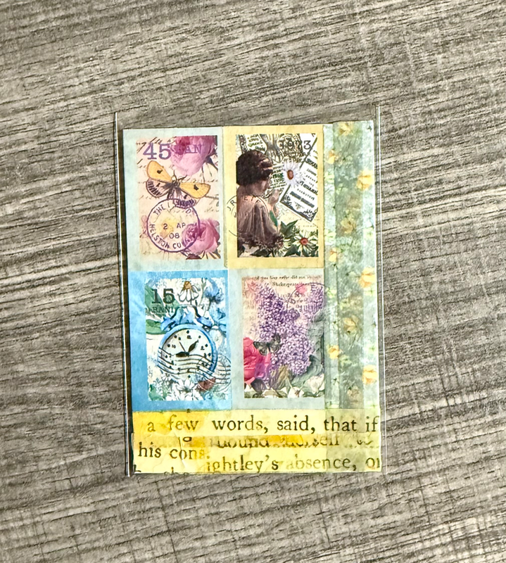 Scrapbooking aceo art card