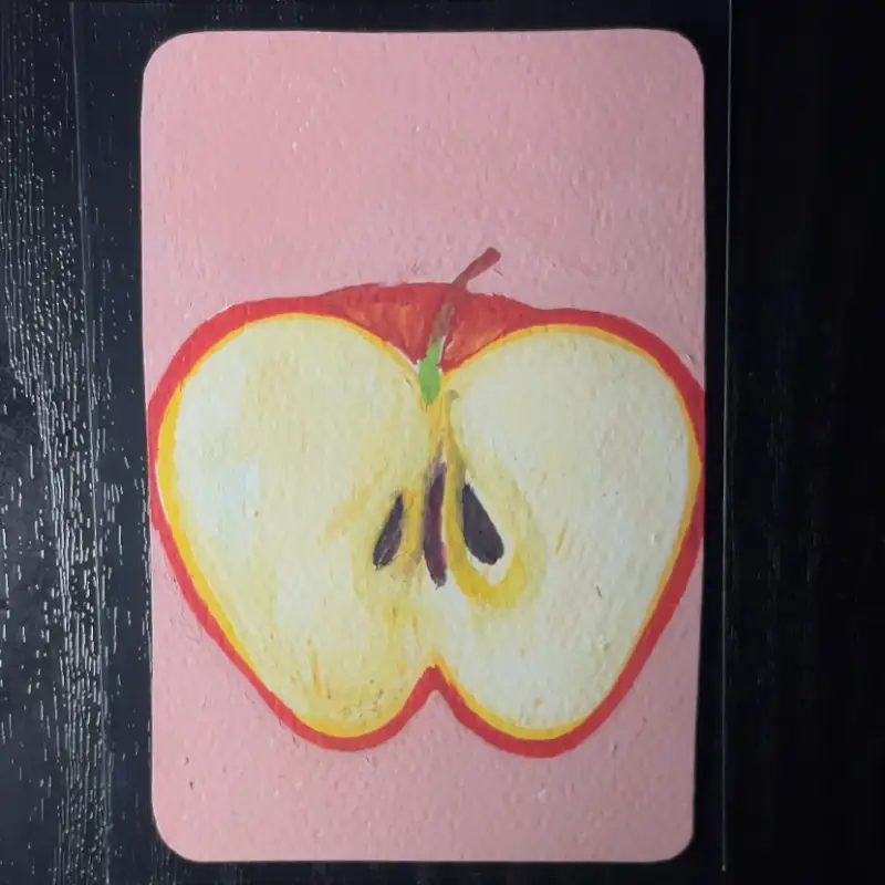 Heart of the Apple aceo art card