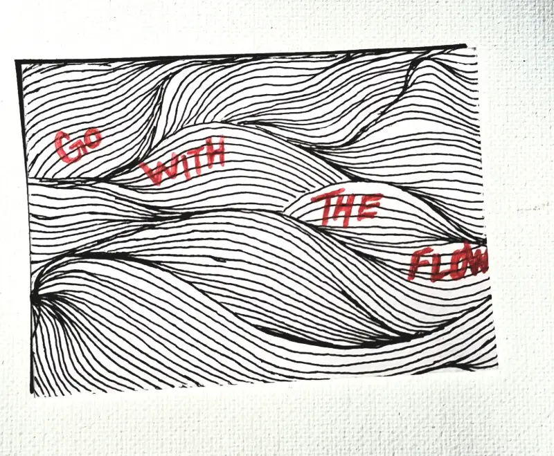 Just Flow aceo art card