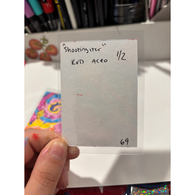 Shooting Star aceo art card thumbnail 2
