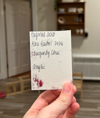 Burgundy Citrus aceo art card thumbnail 2