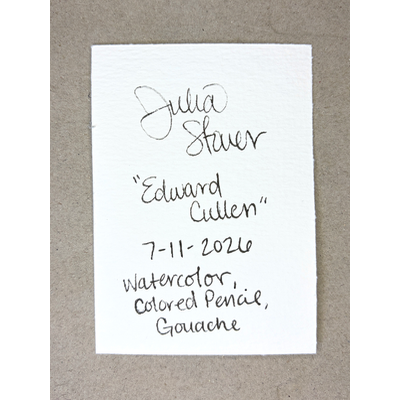 Edward Cullen aceo art card thumbnail 2