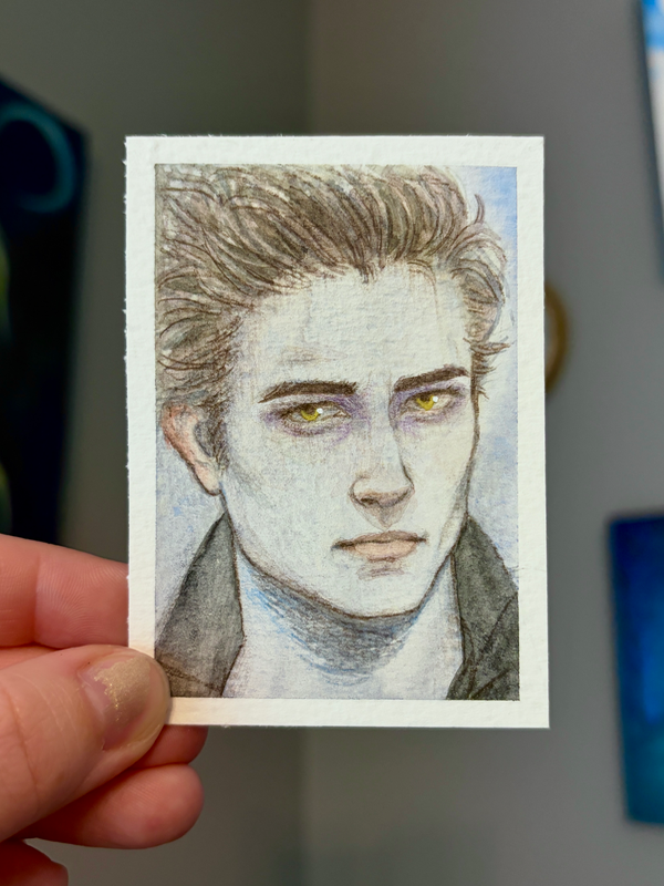 Edward Cullen aceo art card