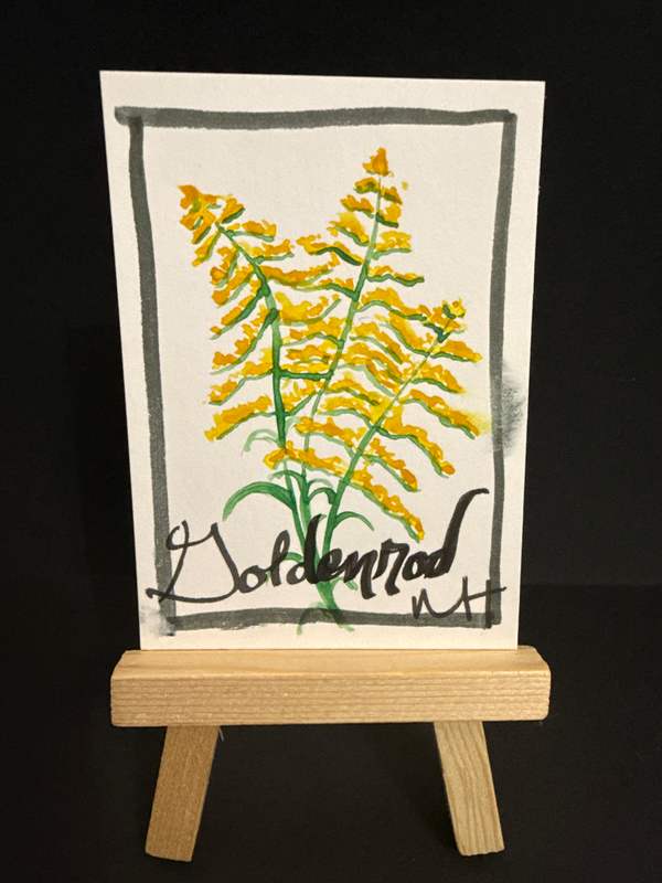 Eat the Weeds #1 aceo art card