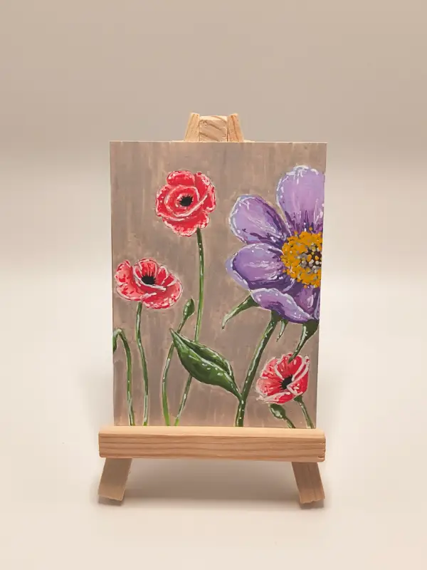 Wildflower Harmony aceo art card