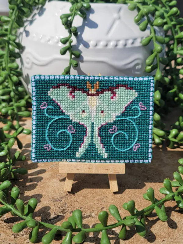 Luna Moth aceo art card