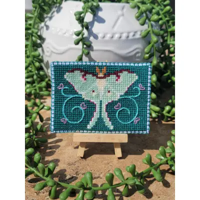 Luna Moth aceo art card thumbnail 1