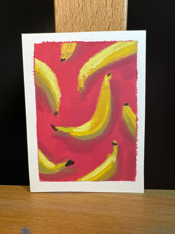 Bananas aceo art card