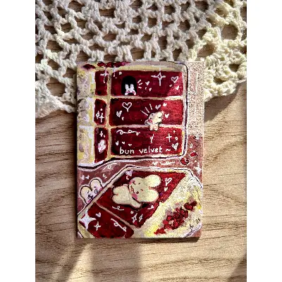 bun velvet cake ~ aceo art card thumbnail 1