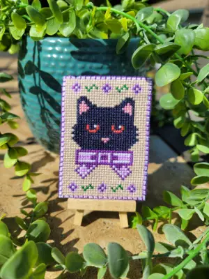 The Violet Familiar aceo art card thumbnail 1