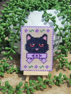 The Violet Familiar aceo art card thumbnail 2