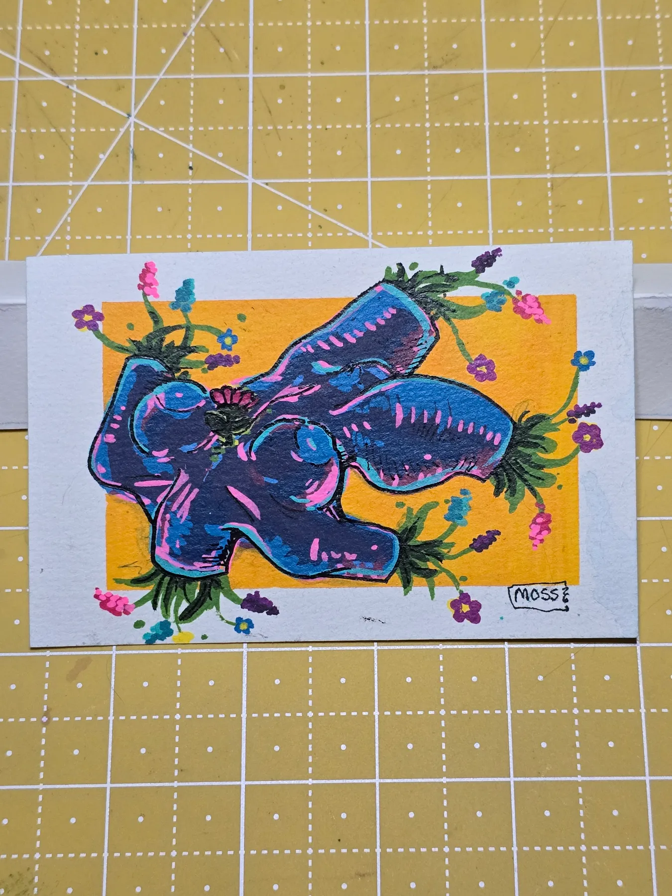 Full Bloom aceo art card
