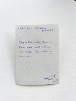 Stolen Petals | Small Magics from the Woods Series aceo art card thumbnail 2