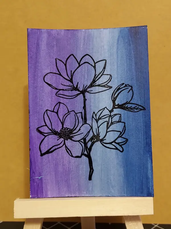 Floral Arrangement aceo art card