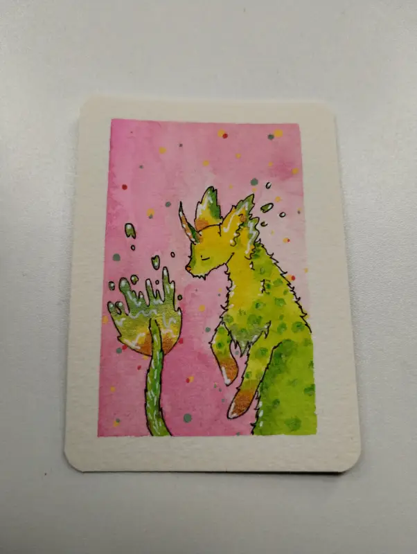 Citrus Capricorn aceo art card