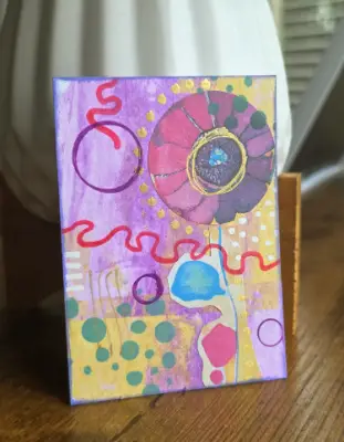 Wild Bloom Signal aceo art card thumbnail 1