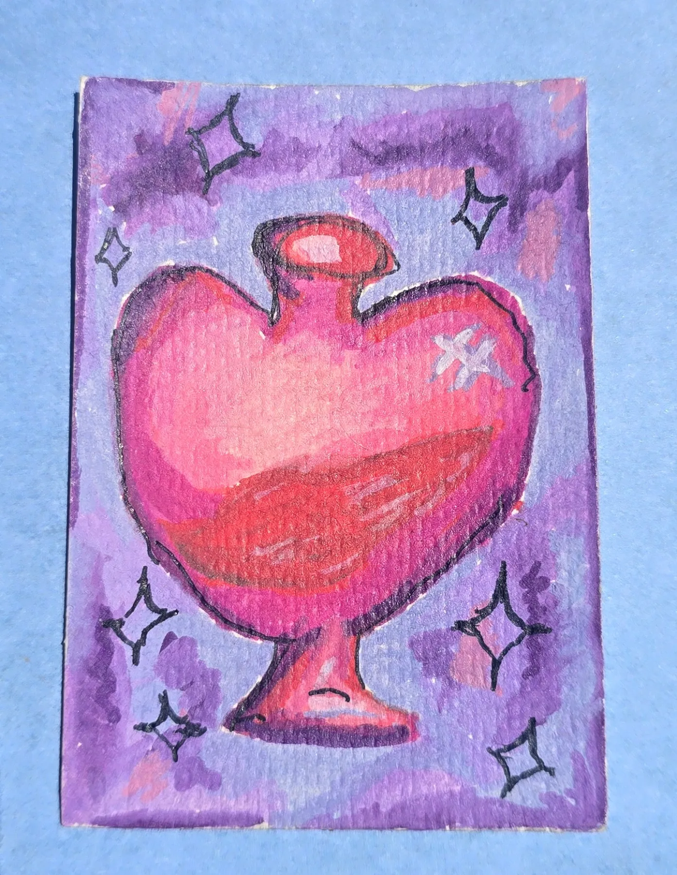 Love Me #3 of 4 aceo art card