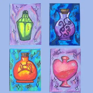Love Me #3 of 4 aceo art card thumbnail 2