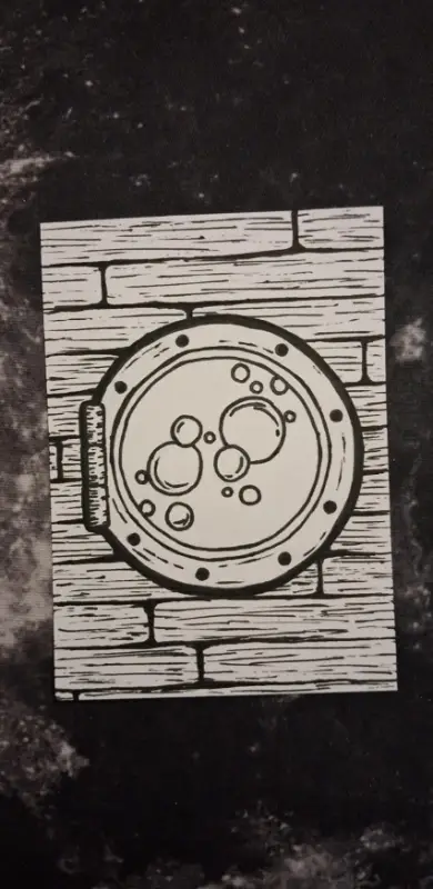 Nautical Porthole aceo art card