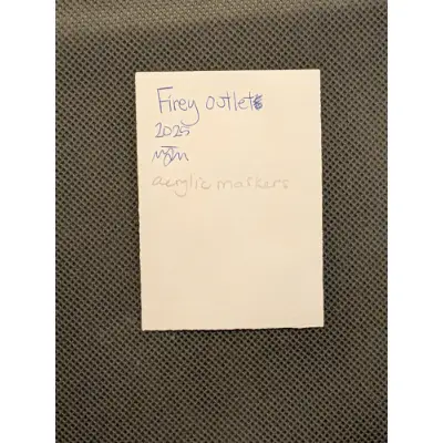Firey Outlet aceo art card thumbnail 2