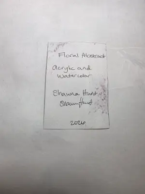 Floral Abstract aceo art card thumbnail 2