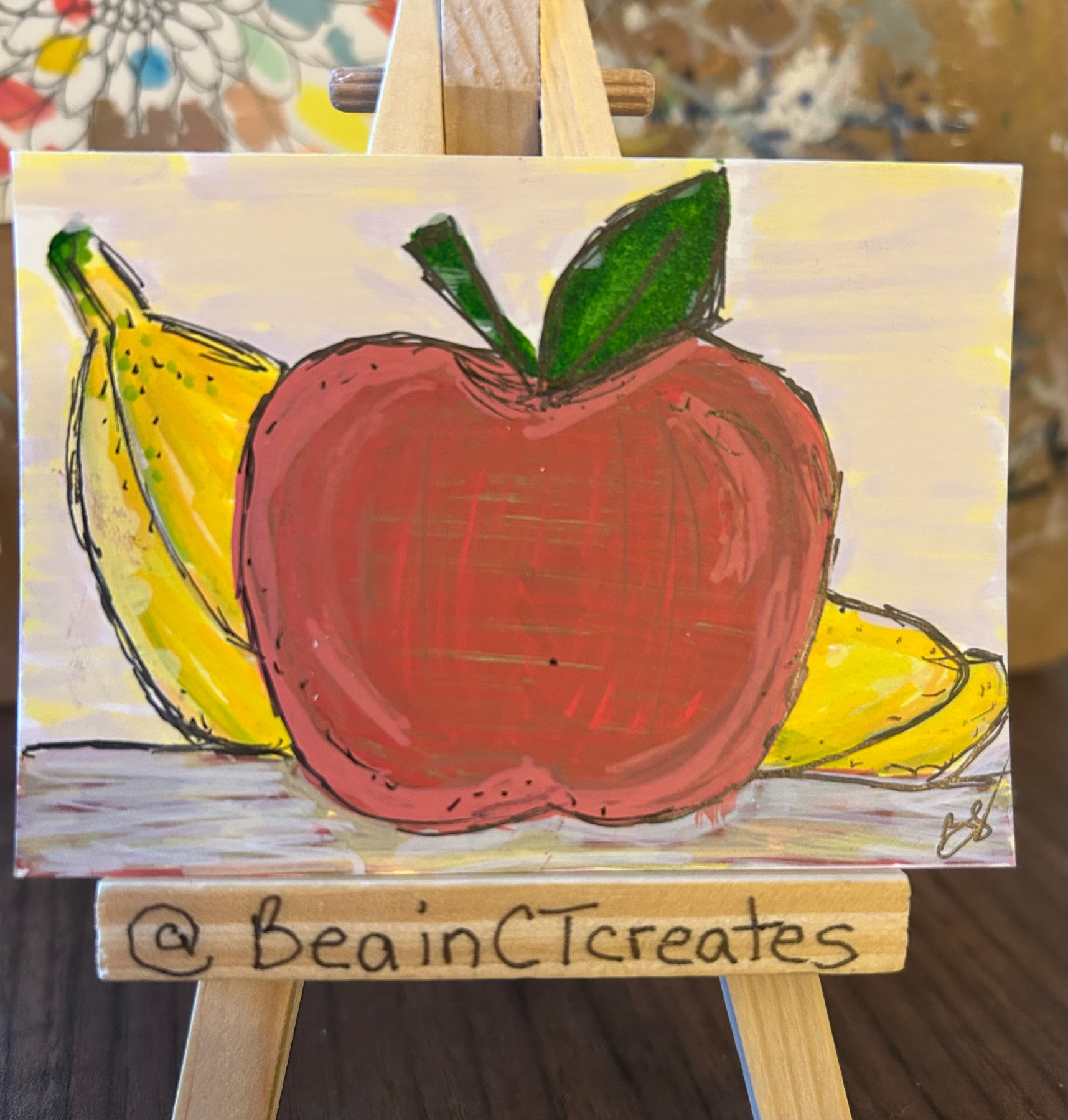Counter Fruit aceo art card
