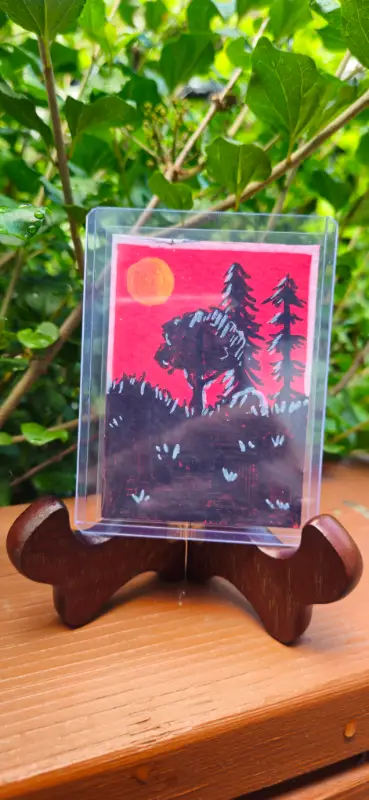 Fire in the Sky aceo art card