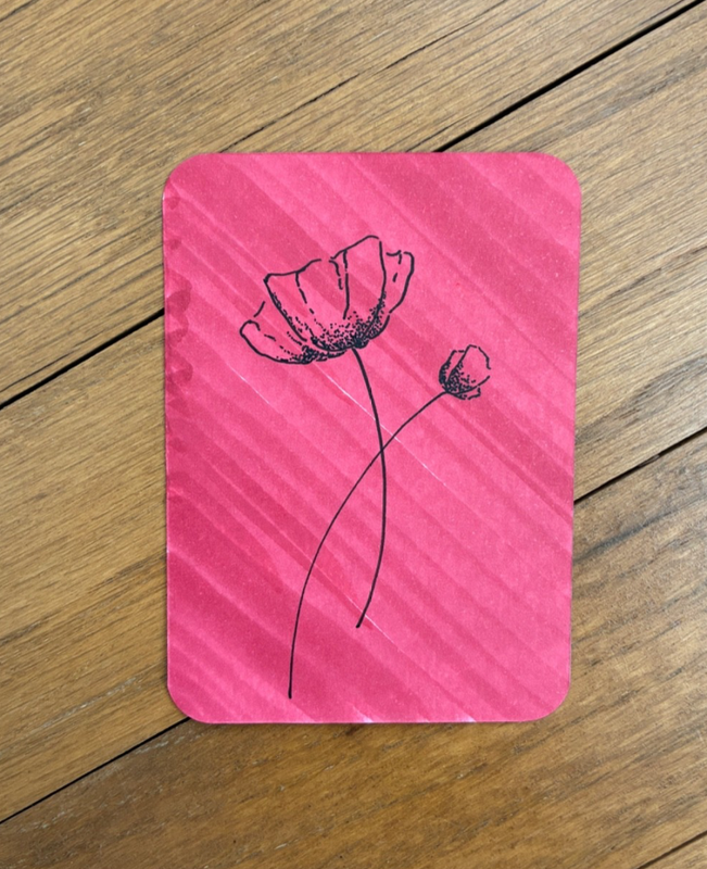 Poppies aceo art card