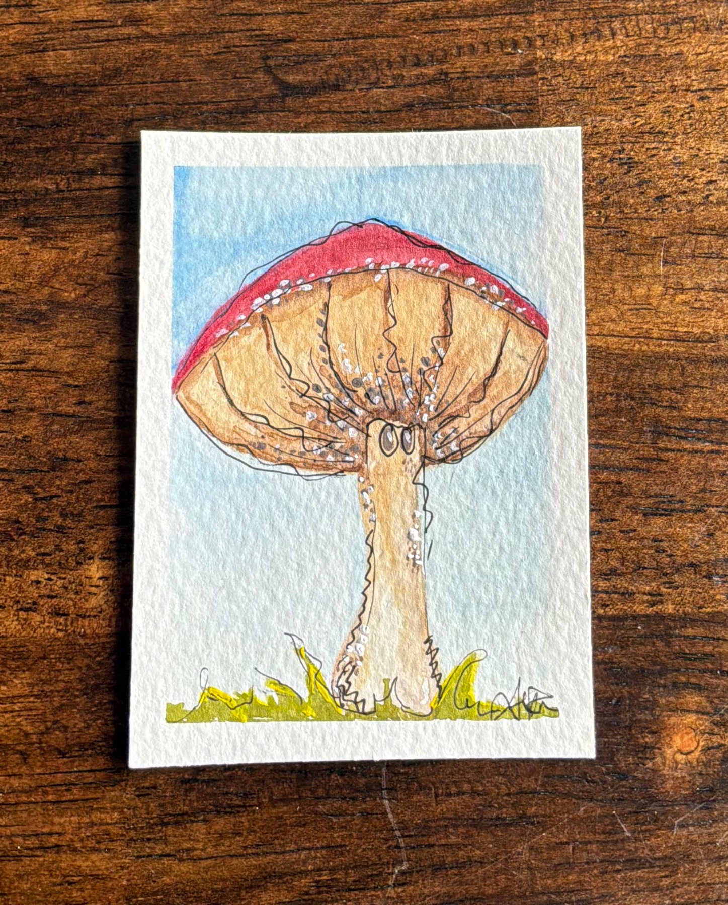 Original ACEO painting - “Cecil” - OOAK aceo art card