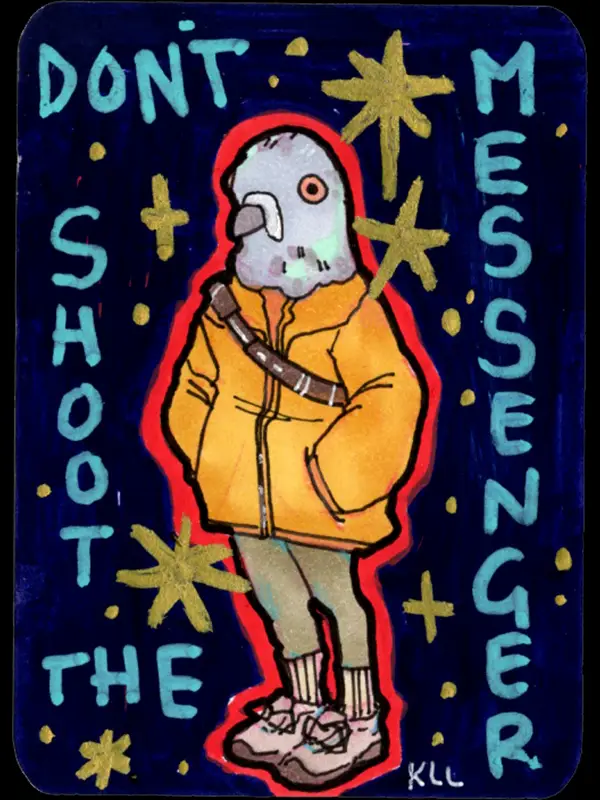 messenger -- ACEO 6 aceo art card