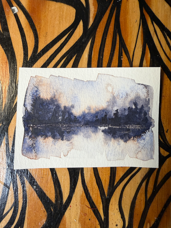 Hushed aceo art card