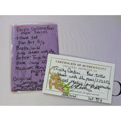 Ghost with the Most aceo art card thumbnail 2