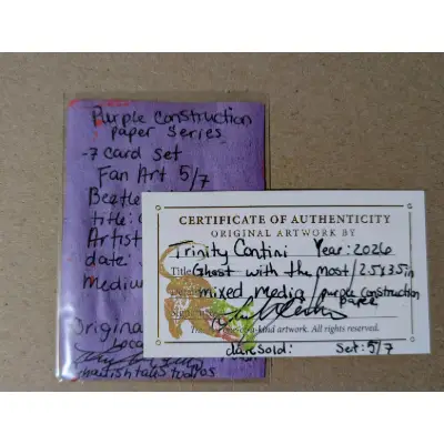 Ghost with the Most aceo art card thumbnail 2