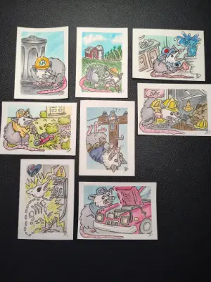"Landscraper" aceo art card thumbnail 2