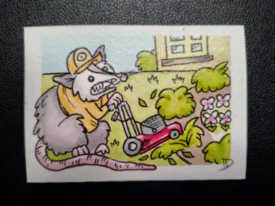 "Landscraper" aceo art card thumbnail 1