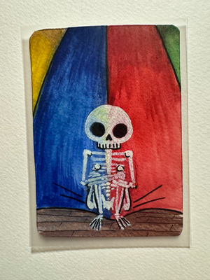 Parachute aceo art card thumbnail 1