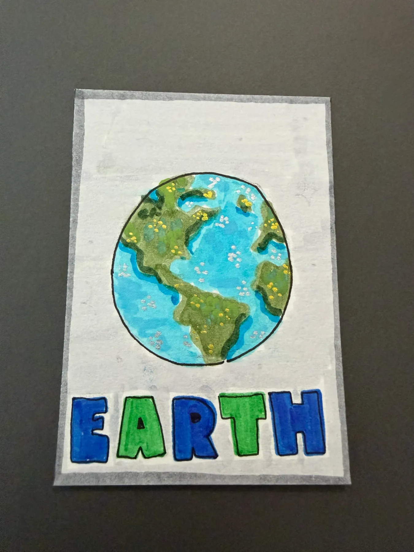 The Blue Planet aceo art card