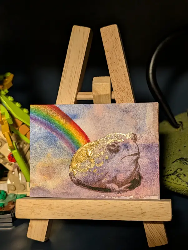 "Golden Nugget" aceo art card