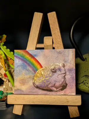 "Golden Nugget" aceo art card thumbnail 1