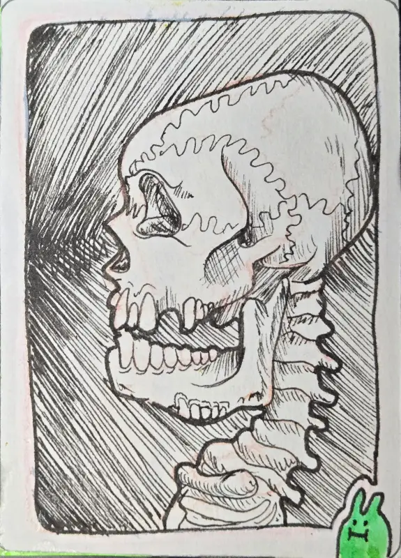 Emotions in Death: Disgust aceo art card