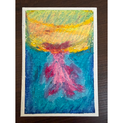Becoming Something aceo art card thumbnail 2